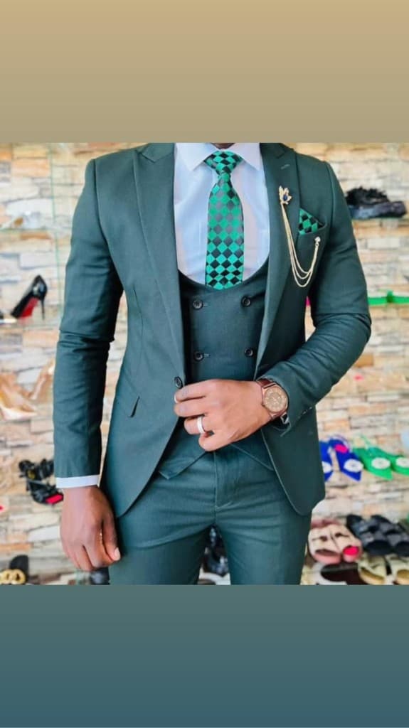 Forest Green Three-Piece
