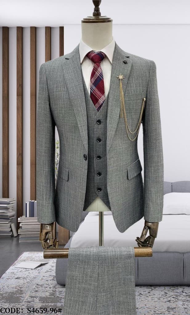 Light Grey Three-Piece
