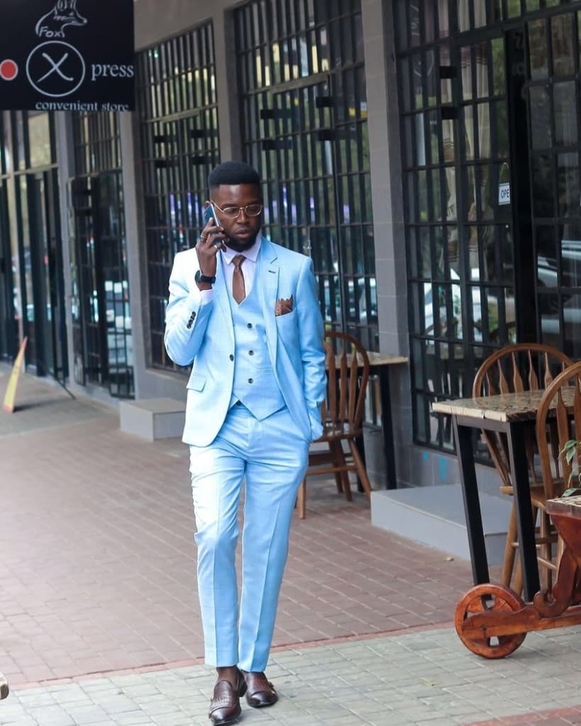 Sky Blue Three-Piece Walk